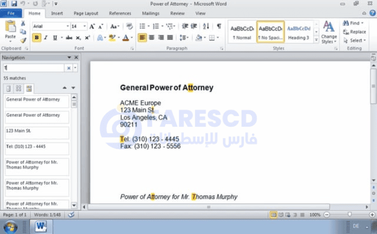 office 2010 arabic activated
