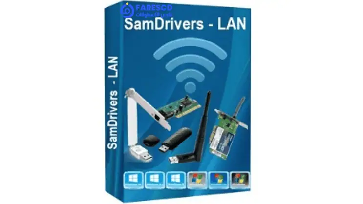 تحميل تعريف كارت النت والواي فاي لأي جهاز SamDrivers LAN Offline